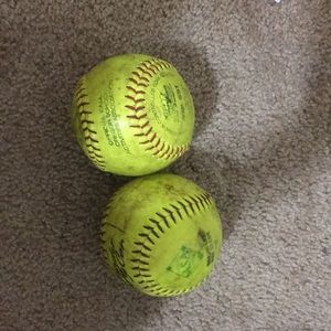 2 softballs